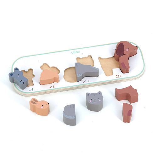 Vkládací puzzle Učím se počítat zvířátka Sarah Betz Vilac
