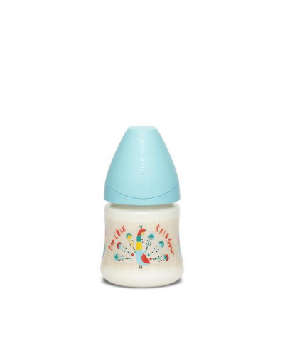 Kojenecká láhev kulatá silikonová savička Suavinex 150 ml
