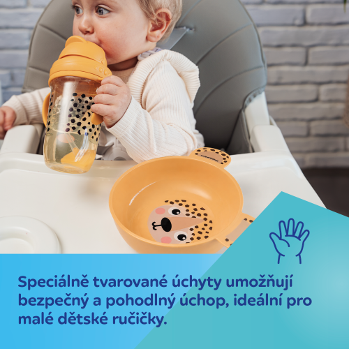 Miska s ušima BabiesBoo 400 ml žlutá Canpol babies