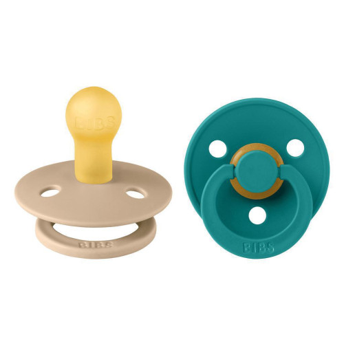 Dudlíky kaučuk 2 ks 0-6 měsíců Colour Bibs
