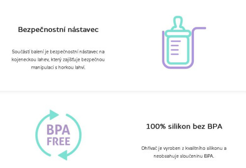 Ohřívač mléka a příkrmů Invio BW Single Truelife