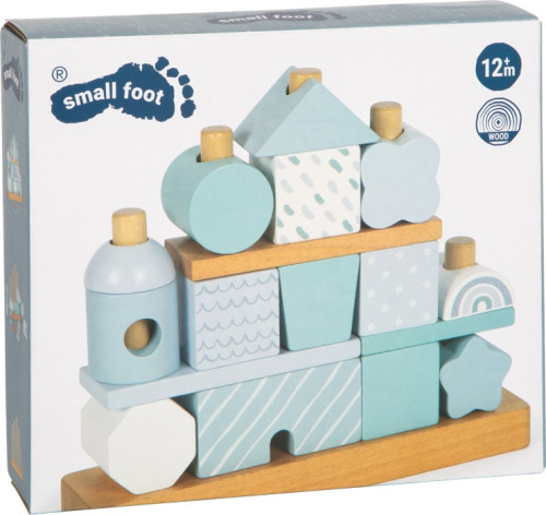 Nasazování na tyč Domeček modrý small foot