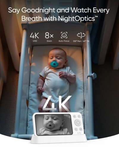 Dětská chůvička Anker E21, 4K bílá Eufy