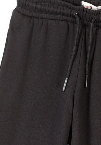 Dětské tepláky s elastickým pasem a stahovací šňůrkou Černé Minoti