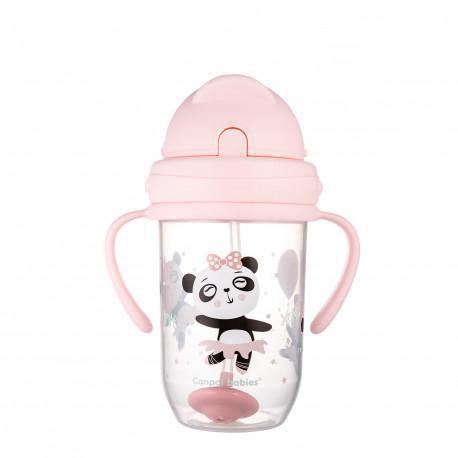 Nevylévací hrneček se slámkou a závažím Exotic Animals 270 ml
