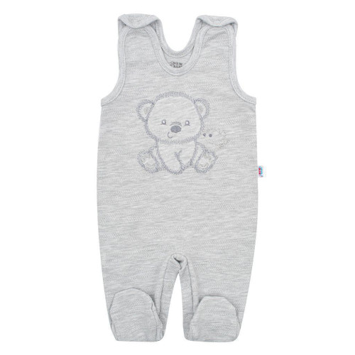 Kojenecká soupravička do porodnice New Baby Sweet Bear šedá