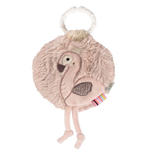 Plyšová knížka plameňák, Pink Baby Fehn