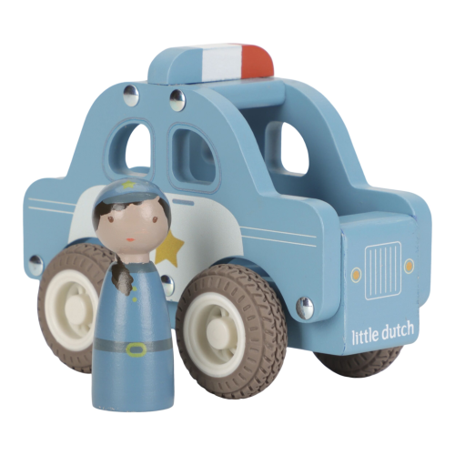 Policejní auto dřevěné Little Dutch