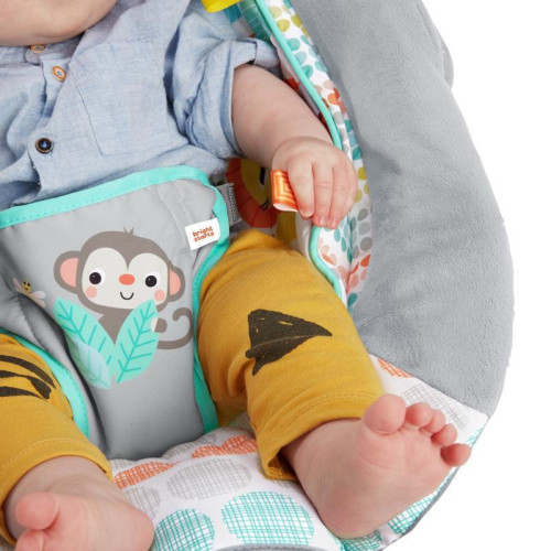 Lehátko vibrující s melodií Whimsical Wild 0 m+ do 9 kg 2019 Bright Starts