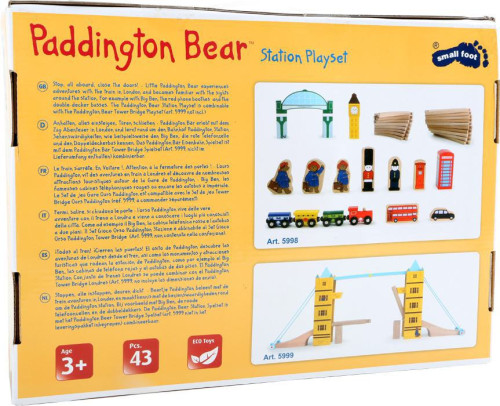 Dřevěná vláčkodráha Paddington 43 dílů Small foot