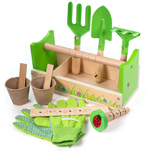 Zahradnický set v přepravce Bigjigs Toys