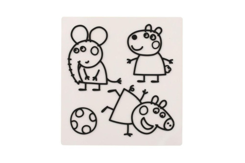 Okenní samolepky a omalovánky Peppa Pig s barvami