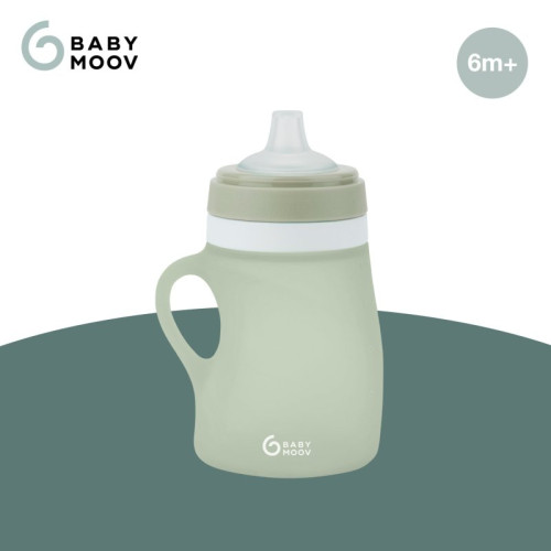 Silikonová láhev 150 ml Green Babymoov
