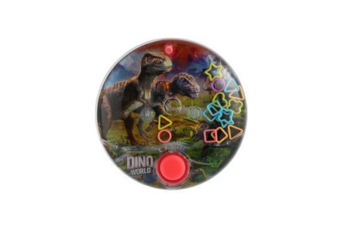 Vodní hra hlavolam dinosaurus kulatá 10 cm