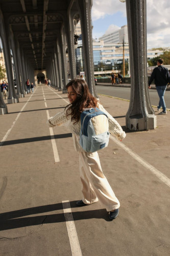 Patchwork Midi Backpack- batůžek Denim Studio Noos