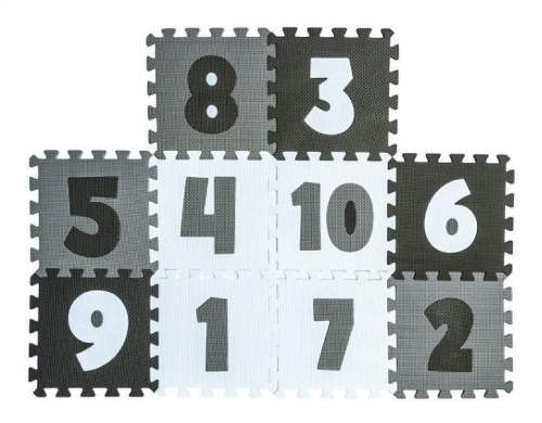 Dětské pěnové puzzle, podložka na zem, číslice, Smily Play 10 ks