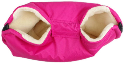 Merino rukávník na kočárek z ovčí/velbloudí vlny na zip 30 x 50 cm