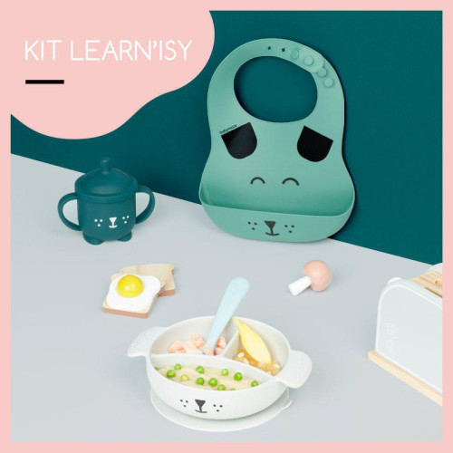 Silikonová jídelní sada LEARN´ISY Kit