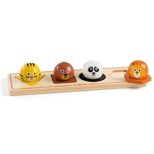 Dřevěné puzzle Ball'n'Co Djeco