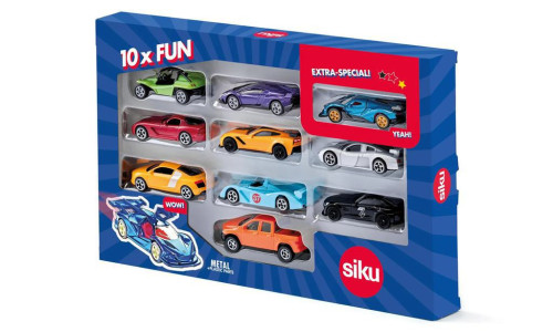 Set 10 sportovních aut Siku