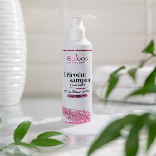 Přírodní šampon pro poškozené vlasy 200 ml Saloos
