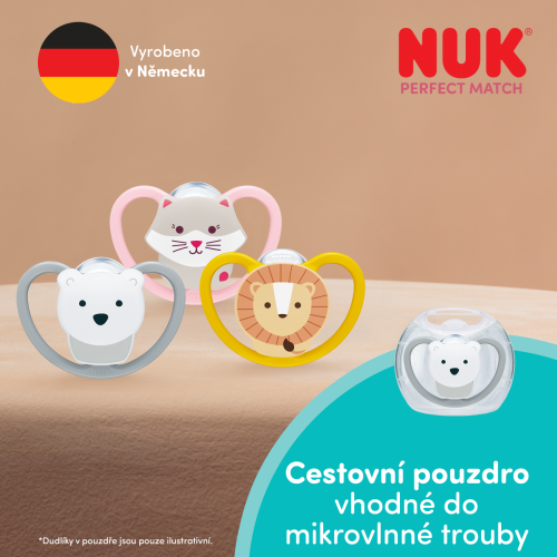 Dudlík Perfect Match Air 6-18 m 1 ks Nuk