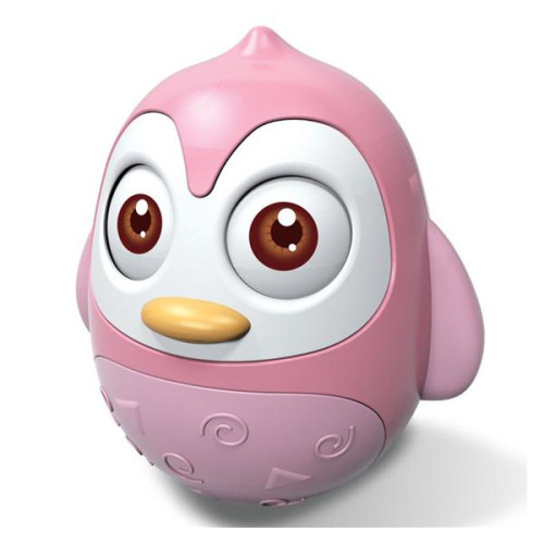 Kývací hračka Bayo tučňák pink
