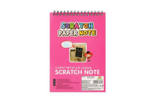 Vyškrabovací notes barevný 10 listů 20x1cm