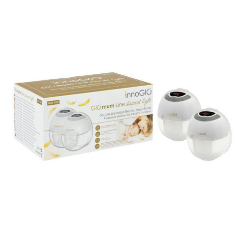 Přenosná elektrická odsávačka mateřského mléka GIOmum Line Discreet Light Double innoGIO