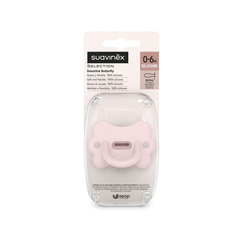 Šidítko fyziologické silikon Butterfly 0-6 m SX PRO Colour Essence Suavinex