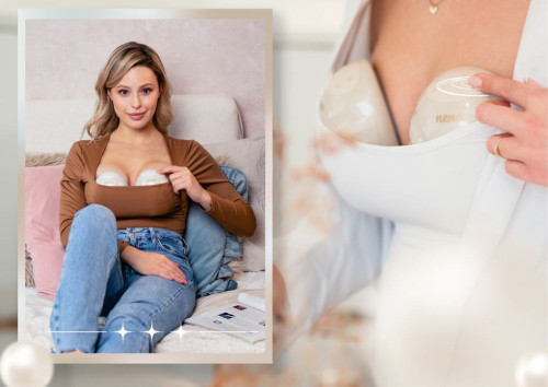 Odsávačka mateřského mléka duo elektrická handsfree Perla Twin neno
