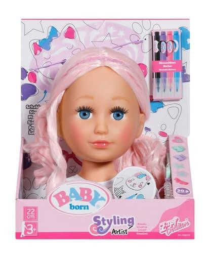Kreativní česací hlava Baby born