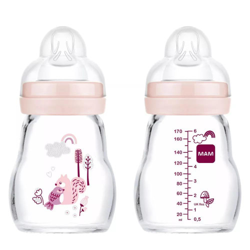 Dětská skleněná láhev 170 ml Feel Good MAM 0+