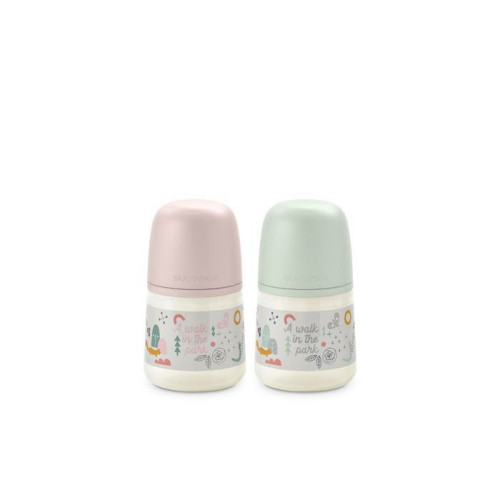 Kojenecká láhev Walk anatomická M silikon Suavinex 150 ml