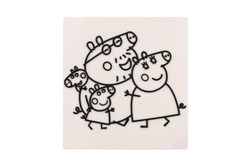 Okenní samolepky a omalovánky Peppa Pig s barvami