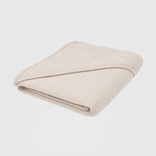Dětská mušelínová osuška s kapucí 90 x 90 cm linen New Baby