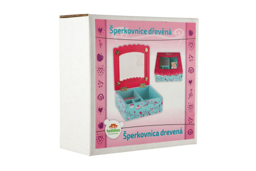 Šperkovnice Princess odklápěcí , dřevěná