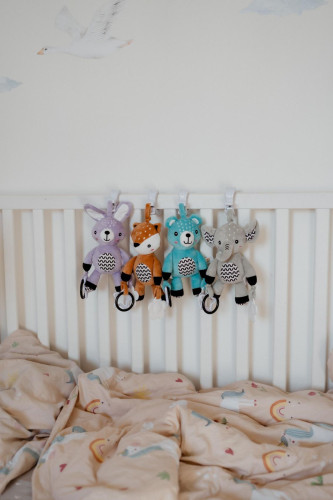 Chrastítko plyš 30 cm závěs na postýlku/kočárek 0 m+ babyted