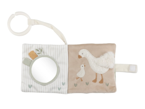 Závěsná textilní knížka s aktivitami Newborn Naturals Little Dutch