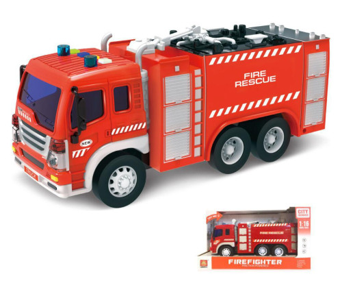 Auto hasičské se stříkačkou a efekty 28 cm - český obal