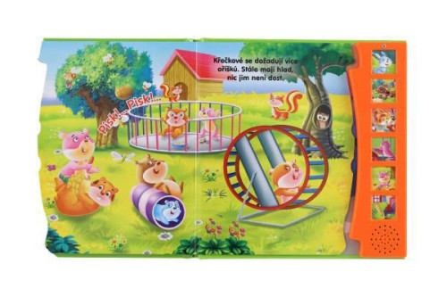 Zvuková knížka Domácí zvírata Objevuj zvuky CZ verze 19 x 19,5 cm