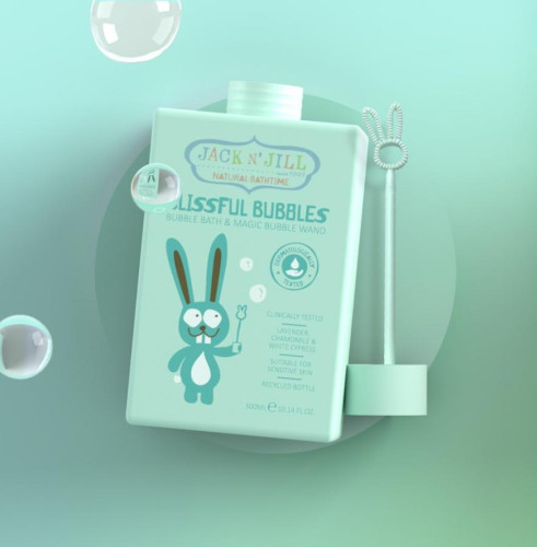 Hravá pěna do koupele s bublifukem Jack N´Jill 300 ml