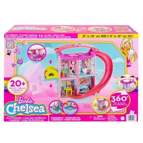 Chelsea dům se skluzavkou Barbie
