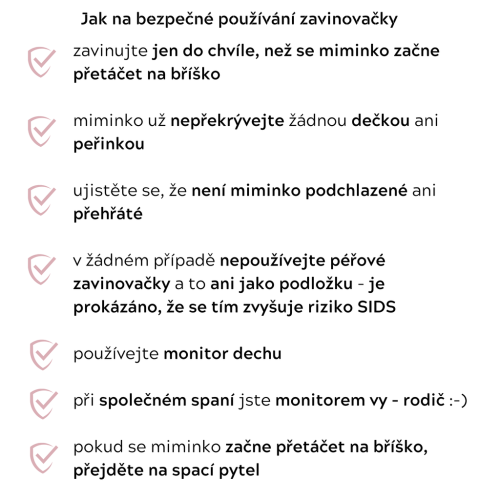 Mušelínová zavinovačka Love béžová se srdíčky Sleepee
