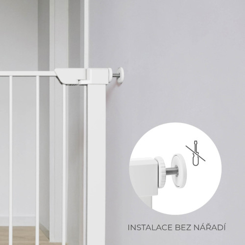 Zábrana do dveří Safe Snap White Kinderkraft
