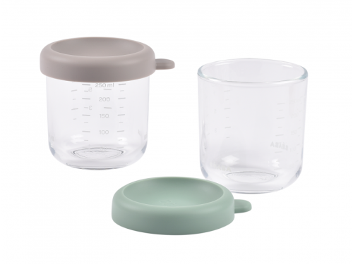 Kelímky na jídlo skleněné 2x 250 ml Beaba