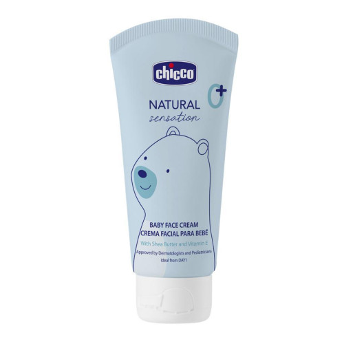 Krém na dětskou tvář Natural Sensation s bambuckým máslem a vitaminem E 50 ml, 0 m+ Chicco