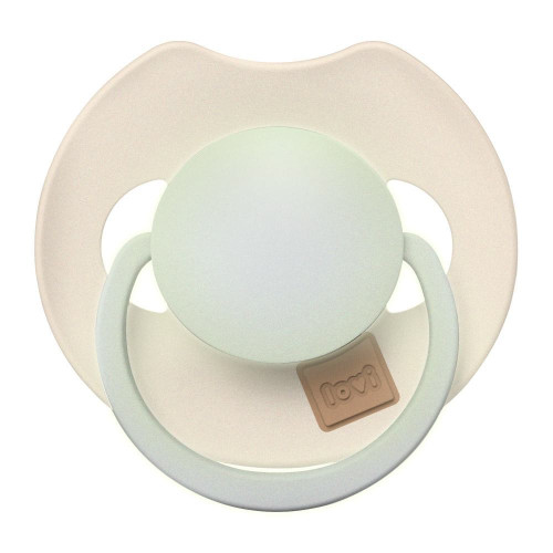 Dudlík svítící silikonový dynamický Prime 6-18 m 2 ks Ivory/Blush Lovi