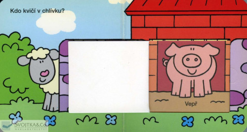 Knížka Podívej se, kdo se schovává - na dvorku