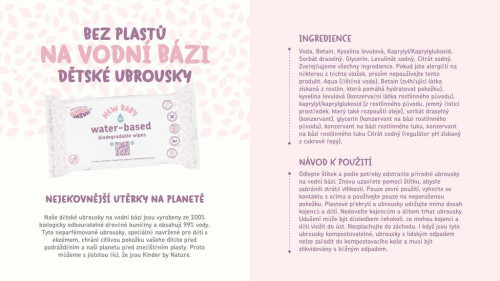 Dětské vlhčené ubrousky neparfémované (bio) Jackson reece